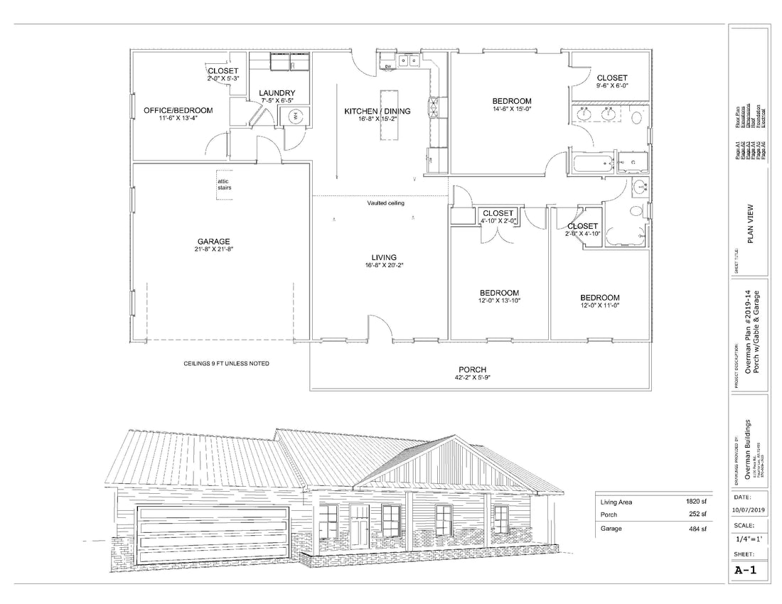 The Charlestown Affordable House Kit (4 bed 2 bath)