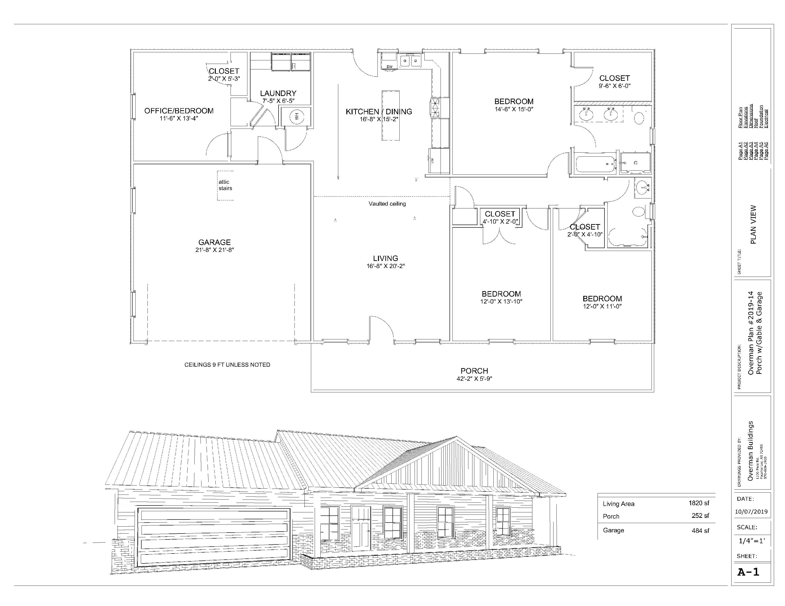 The Charlestown Affordable House Kit (4 bed 2 bath)