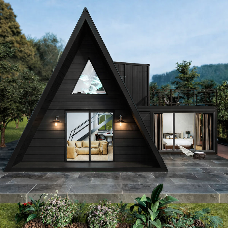 A Frame Panelized Metal House Kit